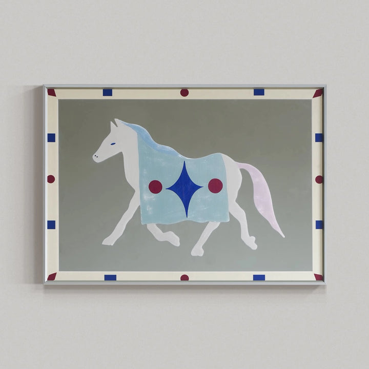 Bauhaus-Style Pony Mirror Wall Art