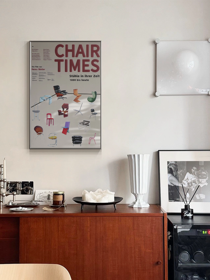 History of Chair Design Mirror Wall Art