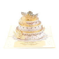 Birthday Cake 3D Pop Up Paper Art Greeting Card