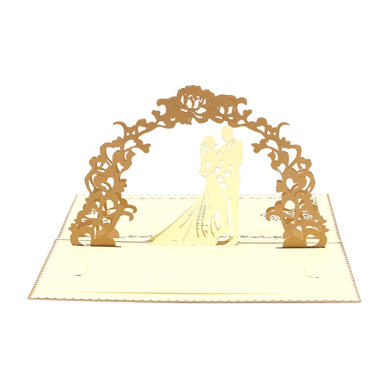 3D Pop Up Paper Art Wedding Invitation
