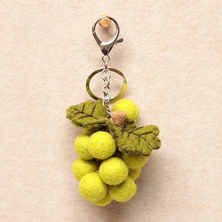 Felted Verdant Grapes Charm - TRLab Shop