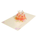 Acrylic Birthday Cake 3D Pop Up Paper Art Greeting Card