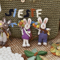 Felted Rabbits Charm
