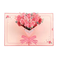 Rose Bouquet 3D Pop Up Paper Art Greeting Card
