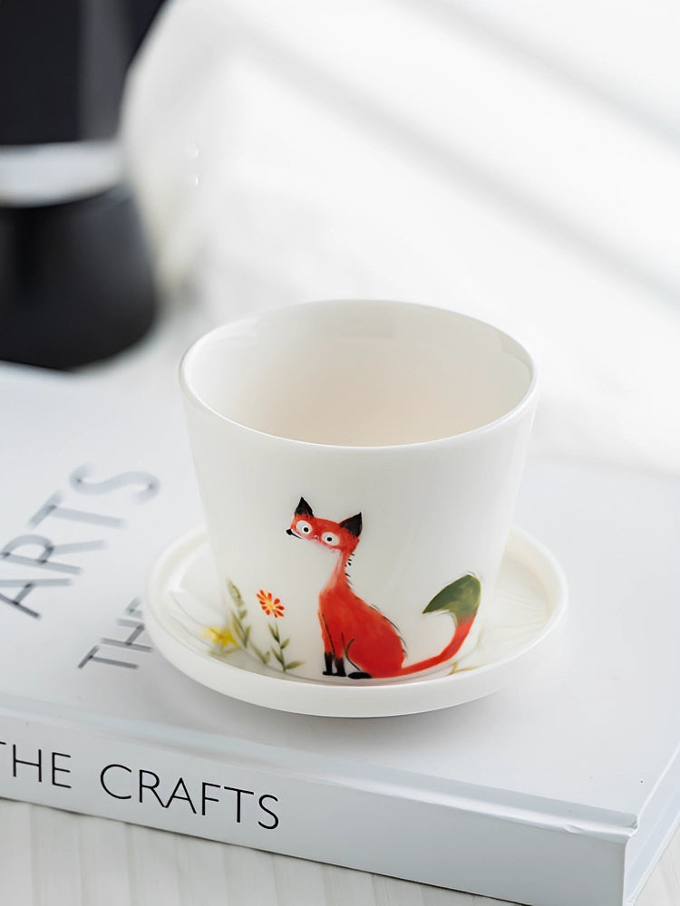 Red Fox Ceramic Tumbler