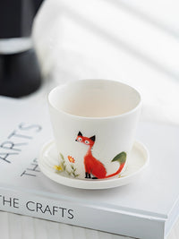 Red Fox Ceramic Tumbler