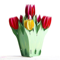 Tulip 3D Pop Up Paper Art Greeting Card