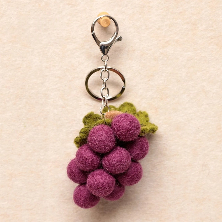 Felted Verdant Grapes Charm - TRLab Shop