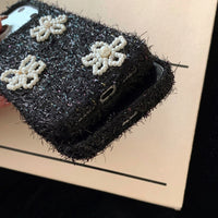 Tweed Beaded Flower Phone Case - TRLab Shop