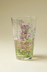 Purple-Pink Iris Glass Tumbler