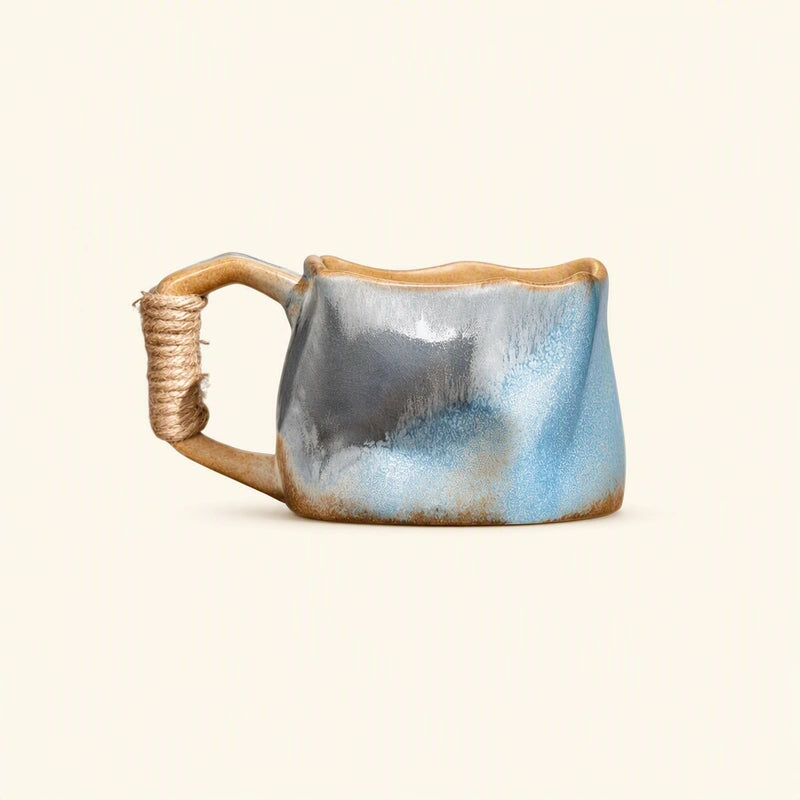 Rope Handle Ceramic Mug