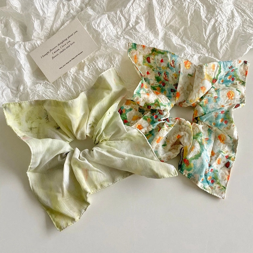 Monet's Garden Square Scarf Scrunchie - TRLab Shop