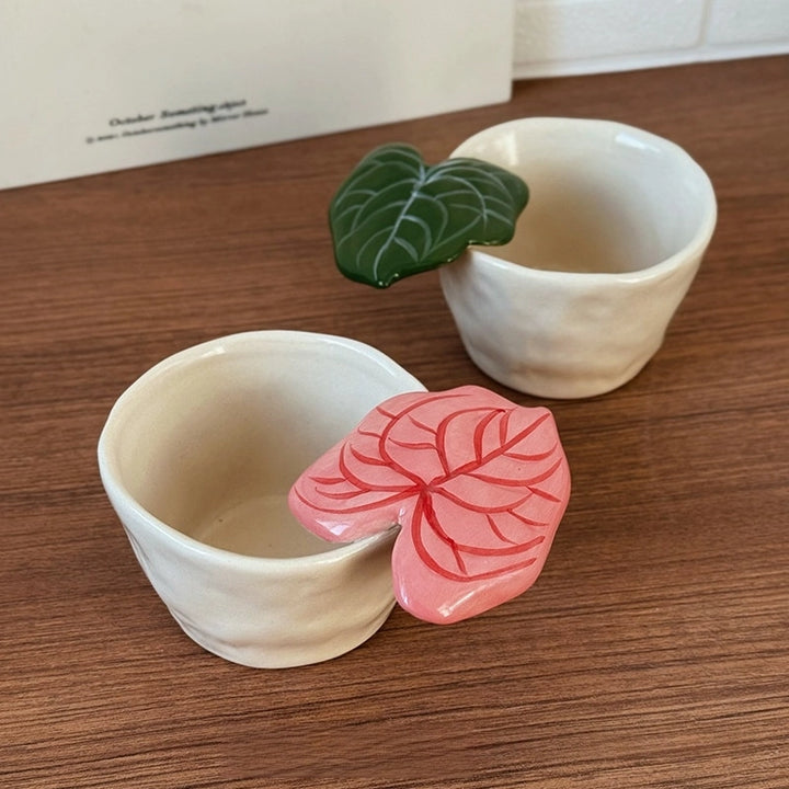 Ceramic Leaf Handle Cup - TRLab Shop