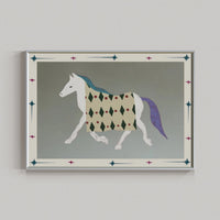 Bauhaus-Style Pony Mirror Wall Art