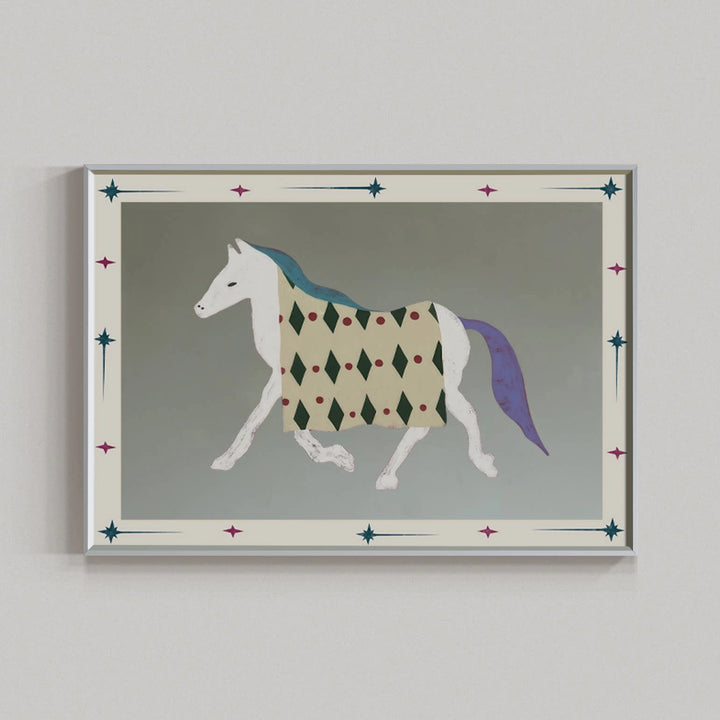 Bauhaus-Style Pony Mirror Wall Art