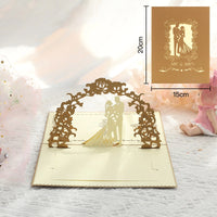 3D Pop Up Paper Art Wedding Invitation
