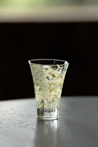 Pear-Blossom Hexagonal Glass Tumbler