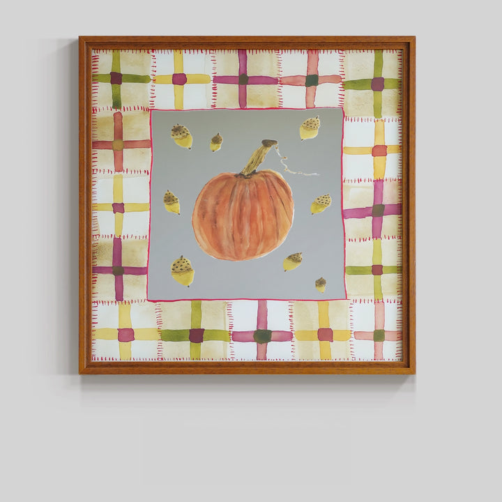 Autumn Pumpkins Mirror Wall Art