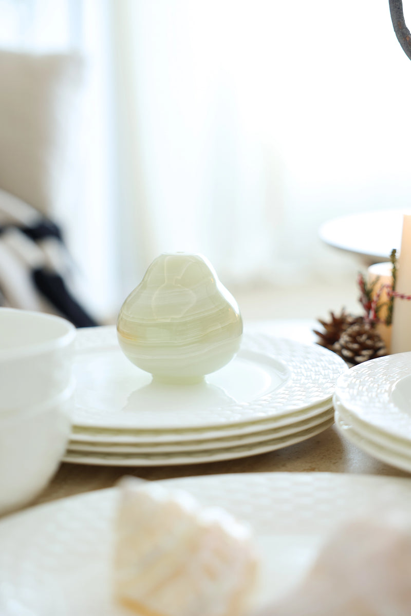 Natural Jade Pear Incense Holder Gift Set - TRLab Shop
