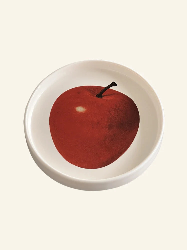 Red Apple Small Ceramic Plate - TRLab Shop