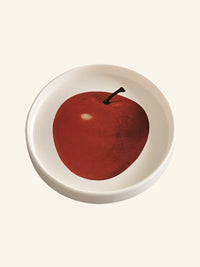 Red Apple Small Ceramic Plate