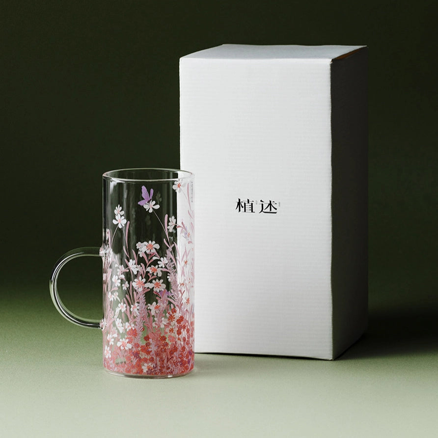Pink Sakura Blossom glassware featuring delicate cherry blossom designs, perfect for elegant drinkware presentation.