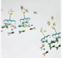 Minimalist-Style Underwater Fish Earrings