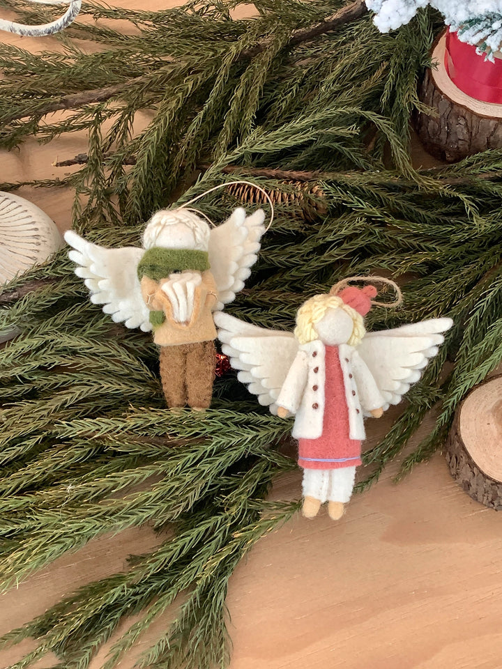 Felted Book-Bound Angel Charm - TRLab Shop