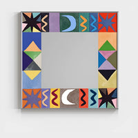 Celestial Moonlight Garden Mirror Wall Art