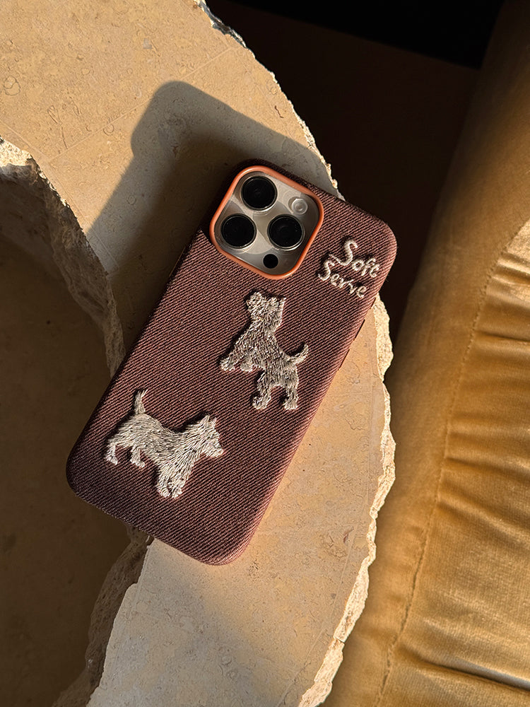 Red & Purple Puppy Phone Case - TRLab Shop