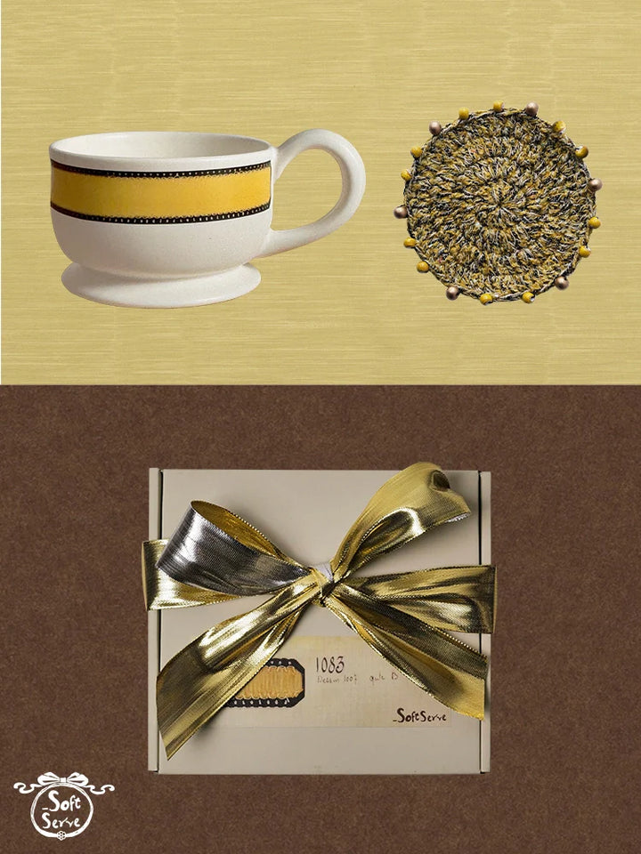 Buttercream Ribbon Ceramic Mug - TRLab Shop