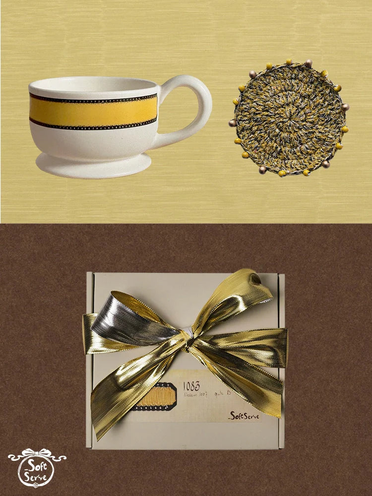 Buttercream Ribbon Ceramic Mug - TRLab Shop