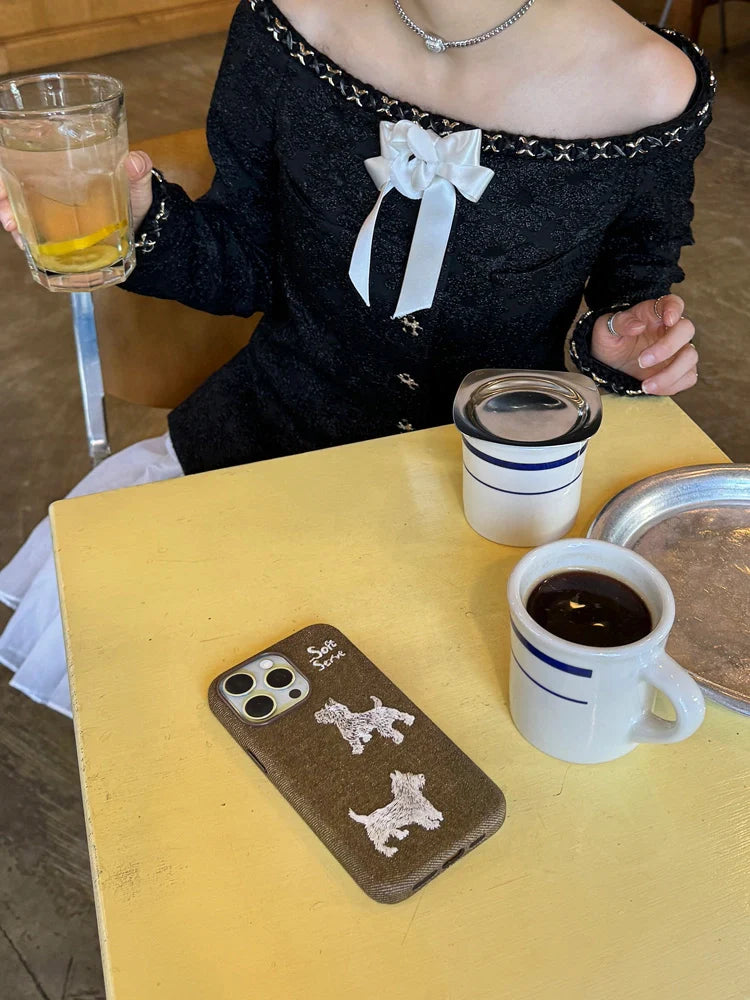 Embroidered Puppy MagSafe Case - TRLab Shop