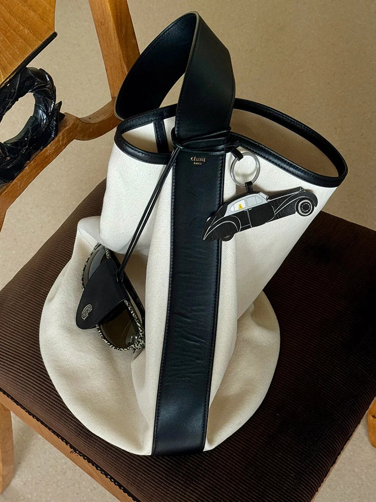 Retro Car Road Trip Leather Charm