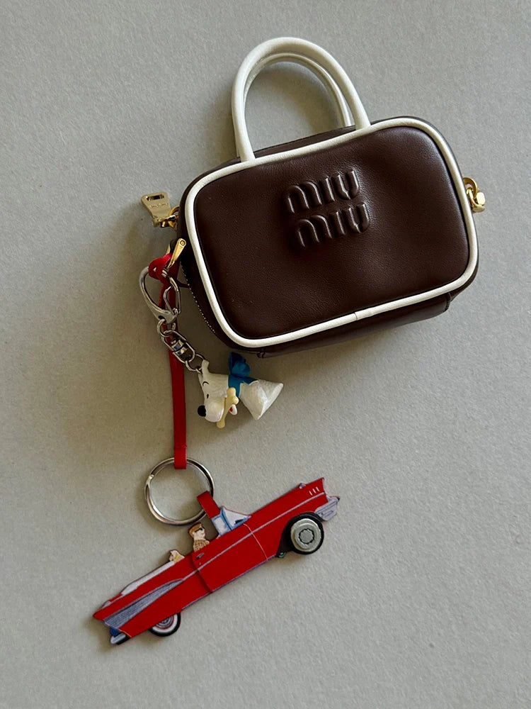 Retro Car Road Trip Leather Charm - TRLab Shop