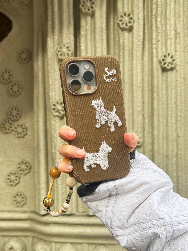Embroidered Puppy MagSafe Case - TRLab Shop