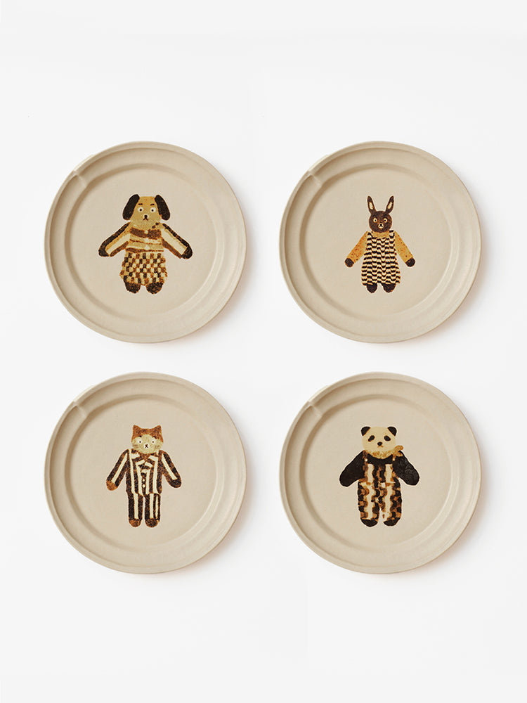 Animal Friends Ceramic Plate - TRLab Shop