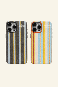Fine Stripe Woven Phone Case