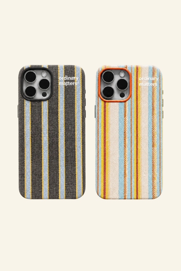 Striped Fabric Phone Case
