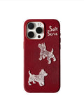 Red & Purple Puppy Phone Case - TRLab Shop