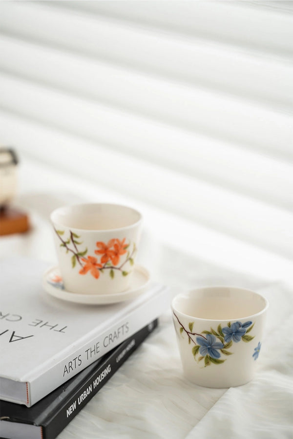 Floral Ceramic Tumbler