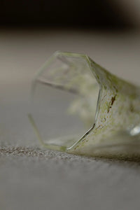 Pear-Blossom Hexagonal Glass Tumbler