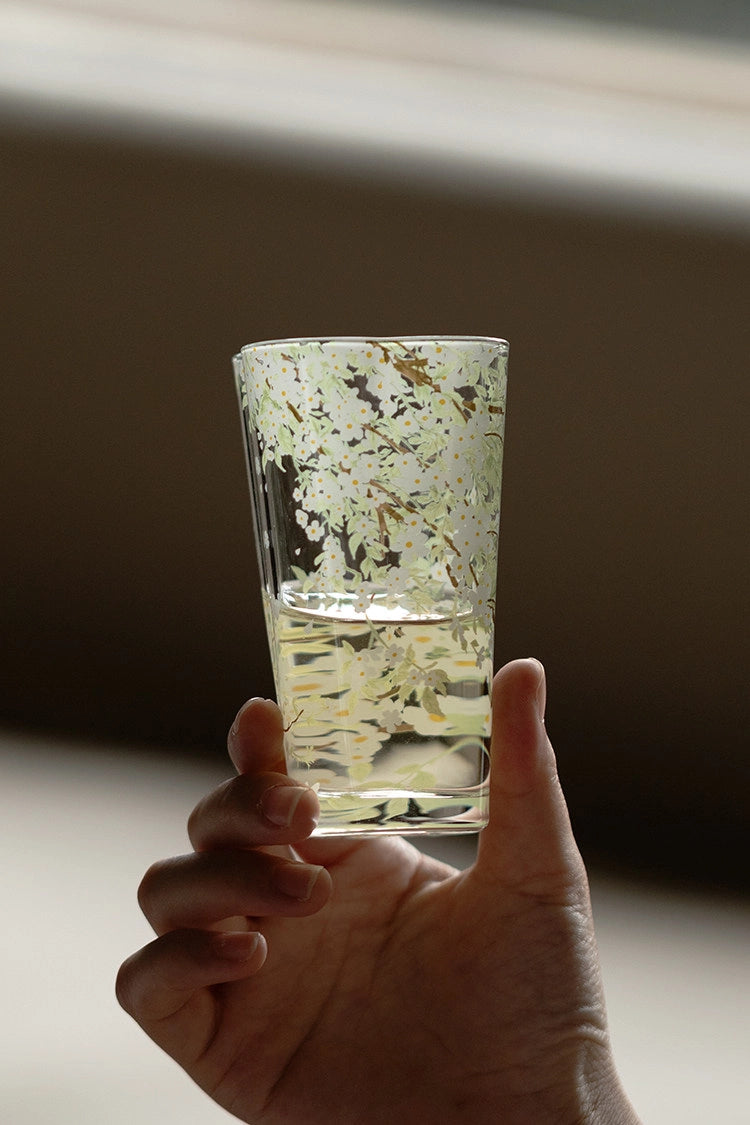 Pear-Blossom Glass Tumbler