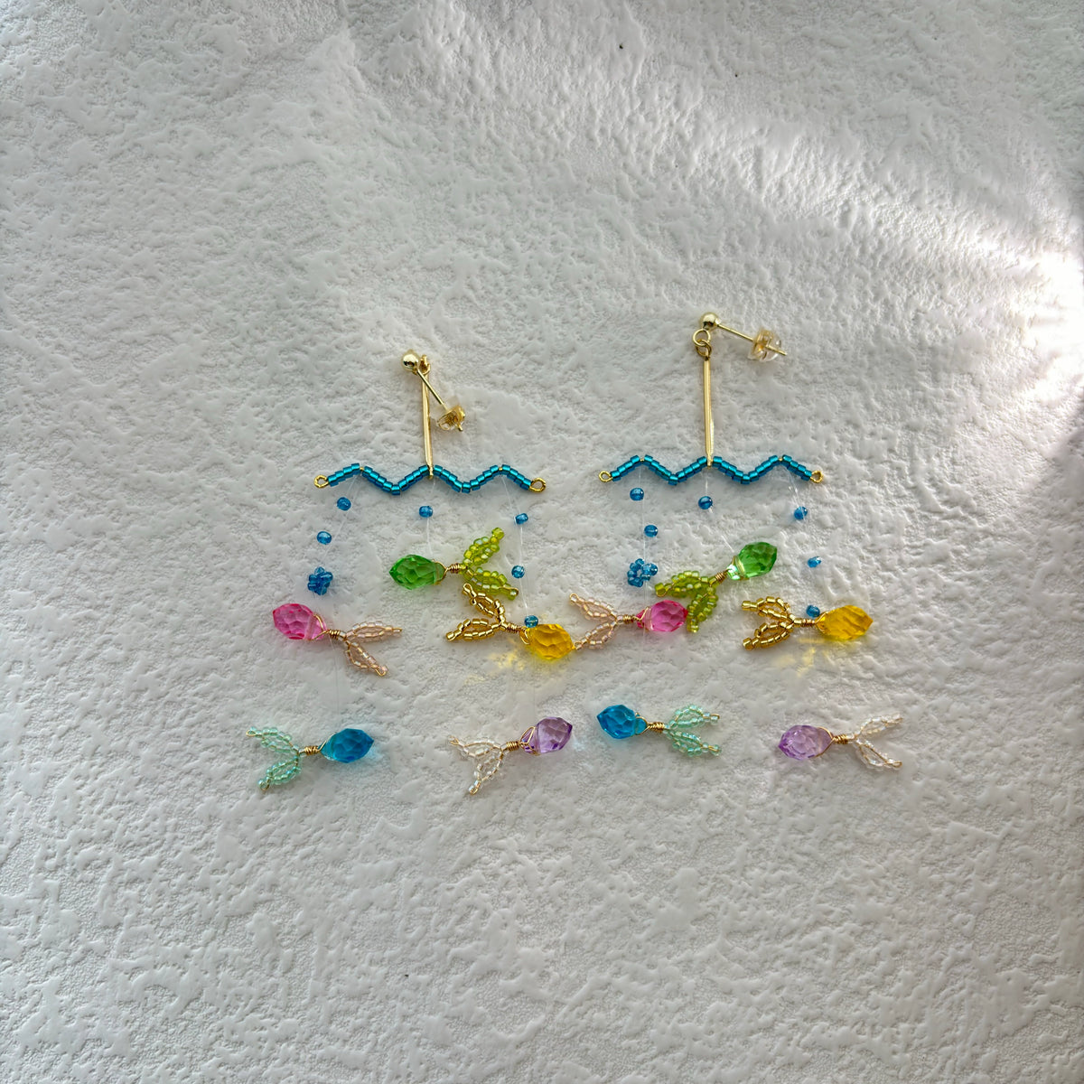 Minimalist-Style Underwater Fish Earrings