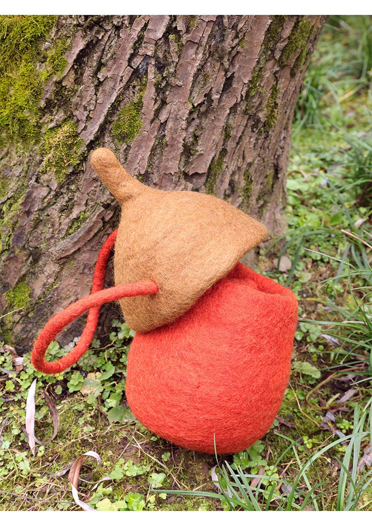 Felted Harvest Nut Hangbag