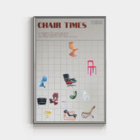 History of Chair Design Mirror Wall Art