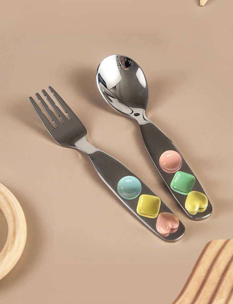 Jelly Jade Stainless Steel Spoon & Fork - TRLab Shop