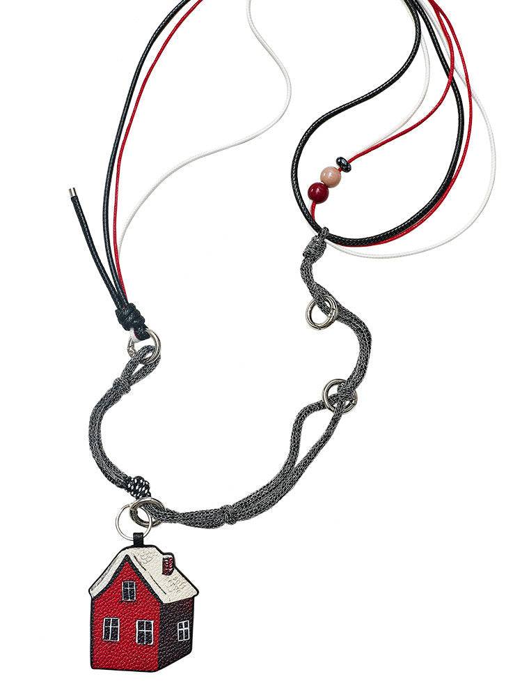 Puppy & Red House Phone Strap - TRLab Shop