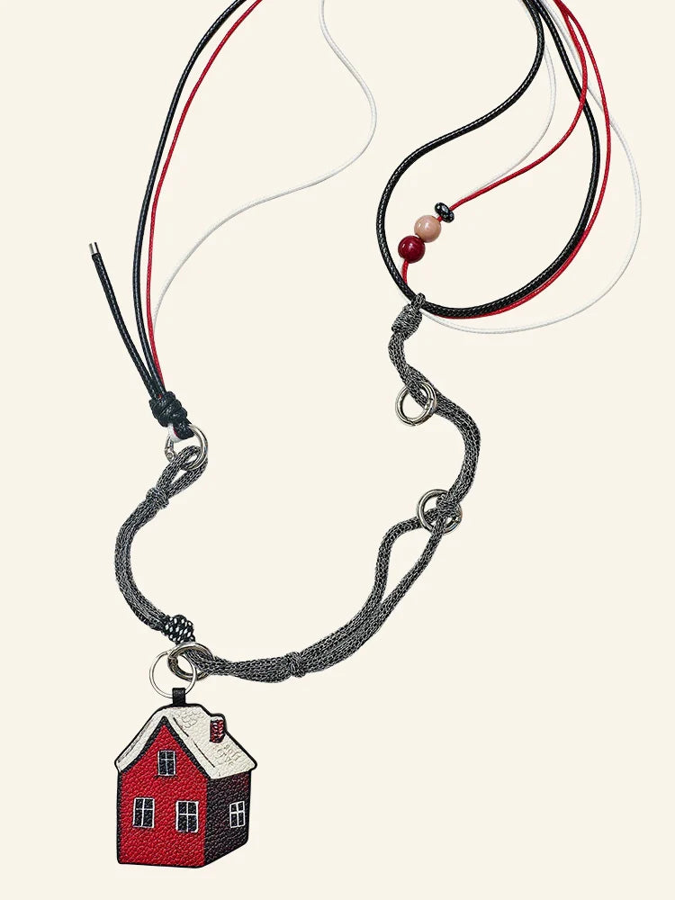 Puppy & Red House Phone Strap - TRLab Shop