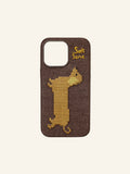 Chocolate Puppy Cross-Stitch Phone Case - TRLab Shop